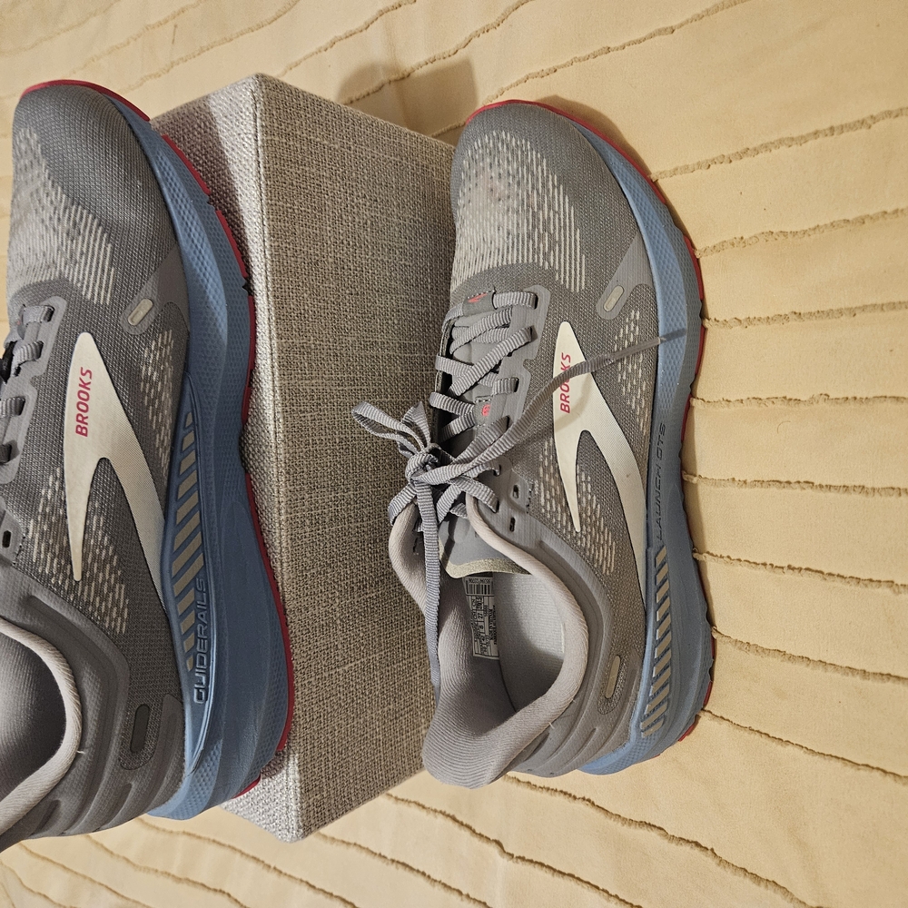 Brooks Athletic Shoes in Gray and Red - Picture 2 of 6